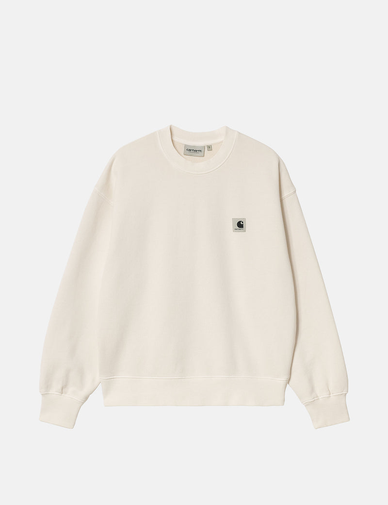 Womens Carhartt-WIP Nelson Sweatshirt - Natural