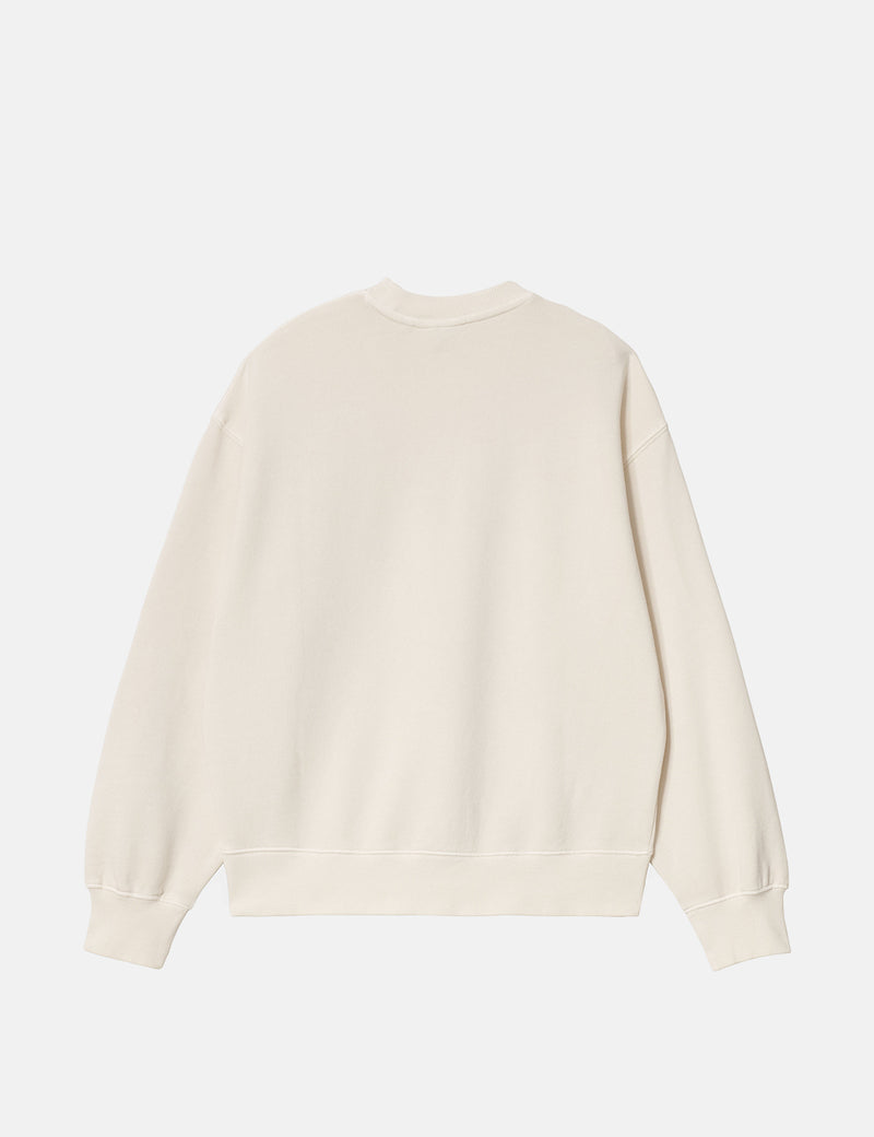 Womens Carhartt-WIP Nelson Sweatshirt - Natural