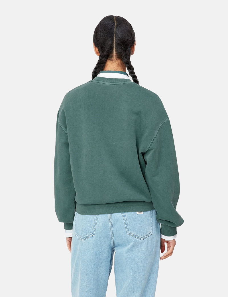 Carhartt-WIP Womens Nelson Sweatshirt - Botanic Green