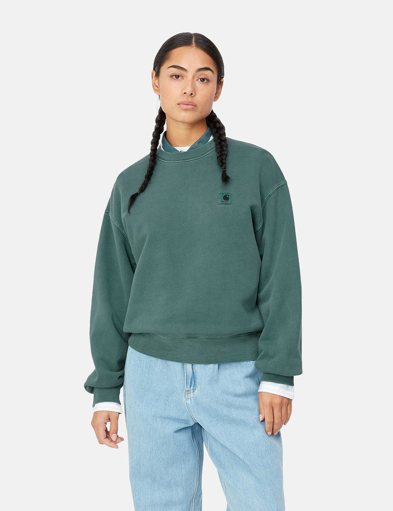 Carhartt-WIP Womens Nelson Sweatshirt - Botanic Green