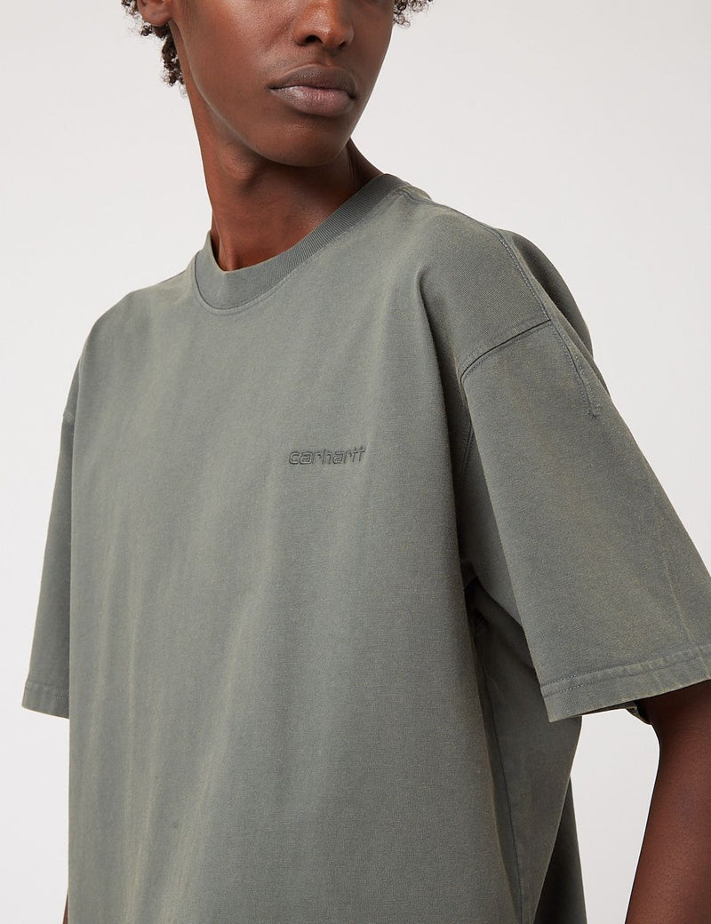 T-Shirt Carhartt-WIP Ashfield - Vert Ardoise