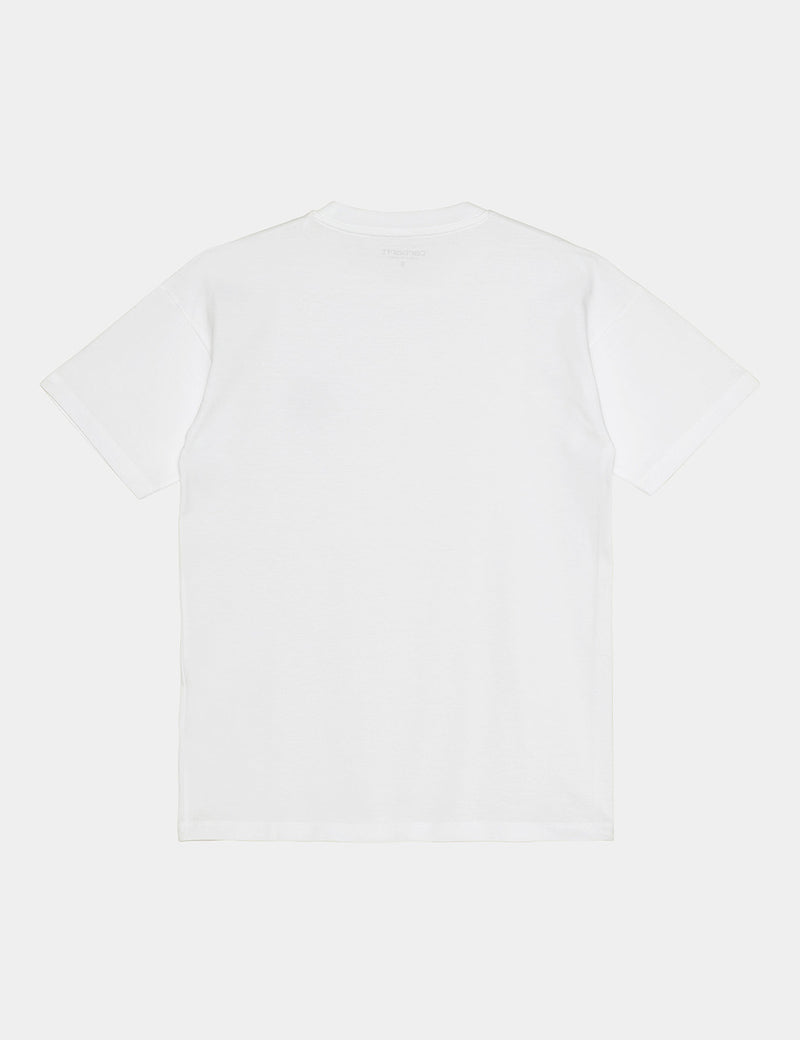 T-Shirt Femme Carhartt-WIP Hartt State - Blanc/Noir