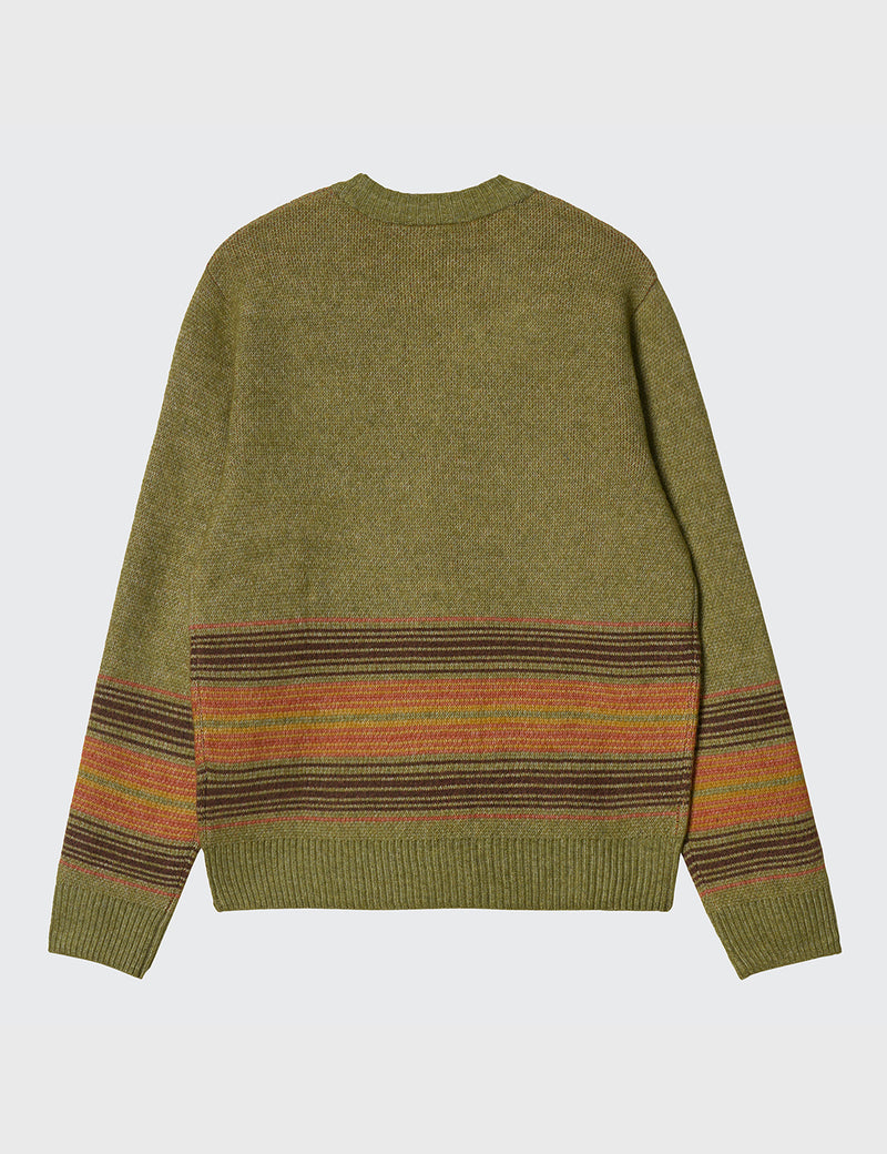 Carhartt-WIP Dillon Stripe Knit Sweatshirt - Dollar Green