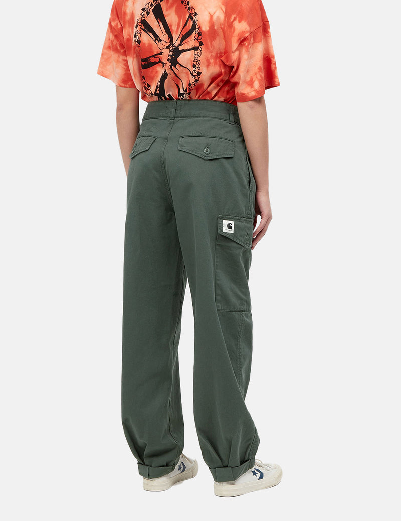 Womens Carhartt-WIP Collins Pant - Hemlock Green