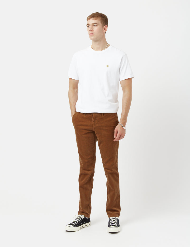 Carhartt-WIP Sid Pant Cord Chino (Slim) - Jasper Camel