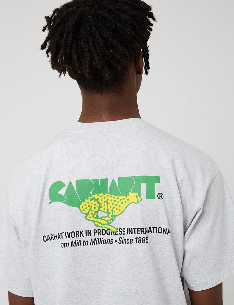 Carhartt-WIP Runner T-Shirt - Ash Heather Grey