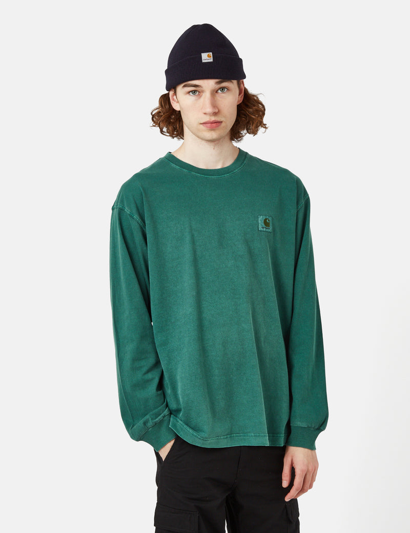 Carhartt-WIP Nelson Long Sleeve T-Shirt (Loose) - Botanic Green