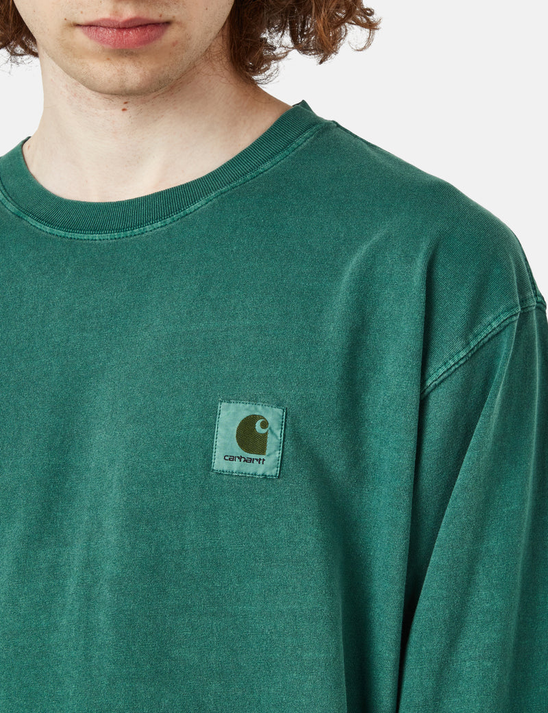 Carhartt-WIP Nelson Long Sleeve T-Shirt (Loose) - Botanic Green