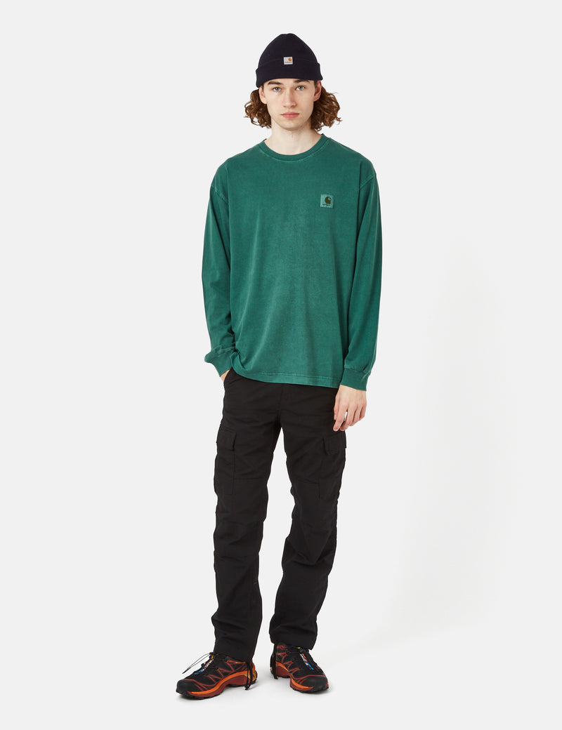 Carhartt-WIP Nelson Long Sleeve T-Shirt (Loose) - Botanic Green
