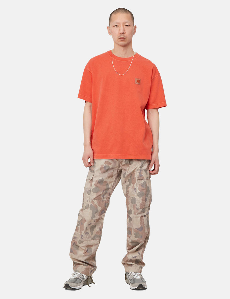 Carhartt-WIPネルソンTシャツ-エルバアプリコット