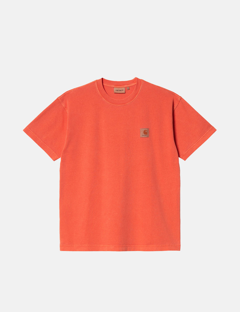 Carhartt-WIPネルソンTシャツ-エルバアプリコット