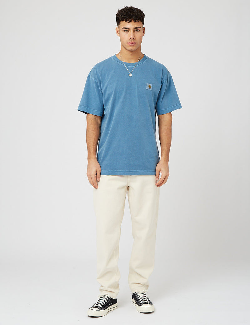 Carhartt-WIP T-Shirt Nelson - Bleu Eau Glacée