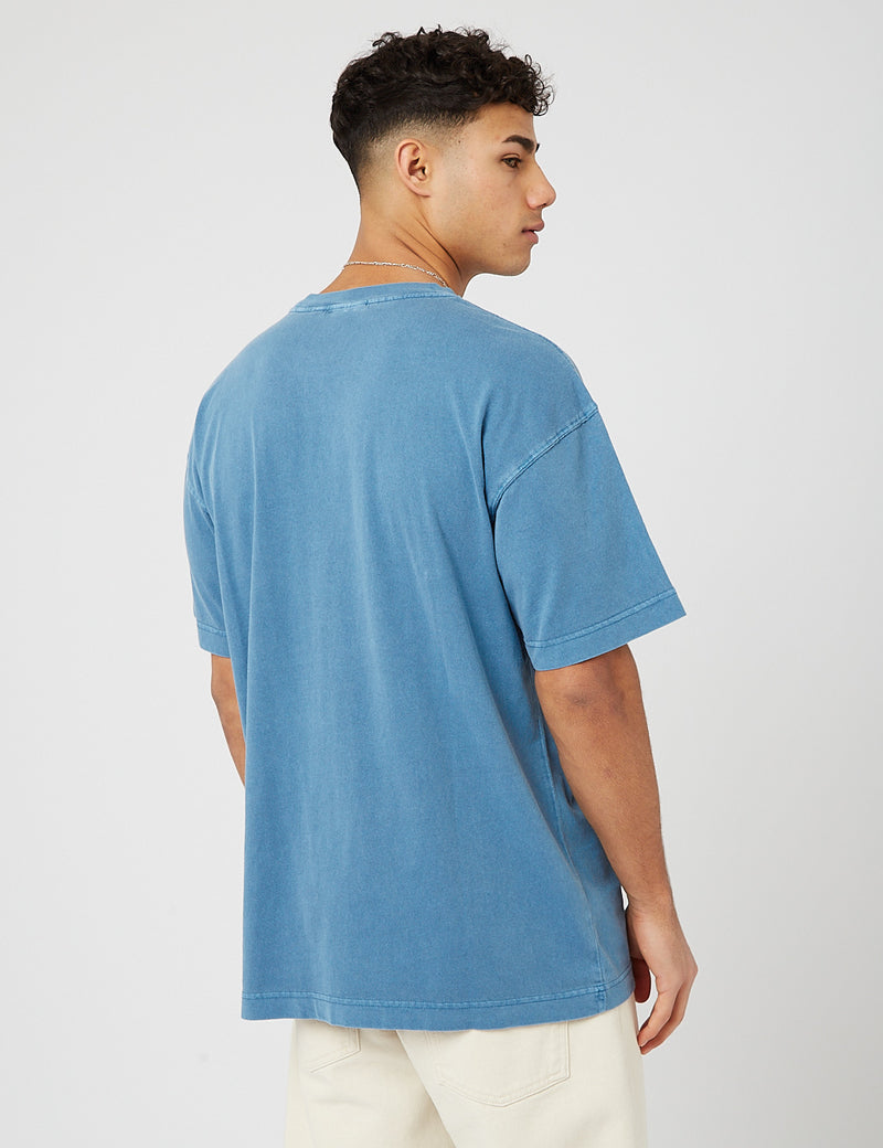 Carhartt-WIP T-Shirt Nelson - Bleu Eau Glacée