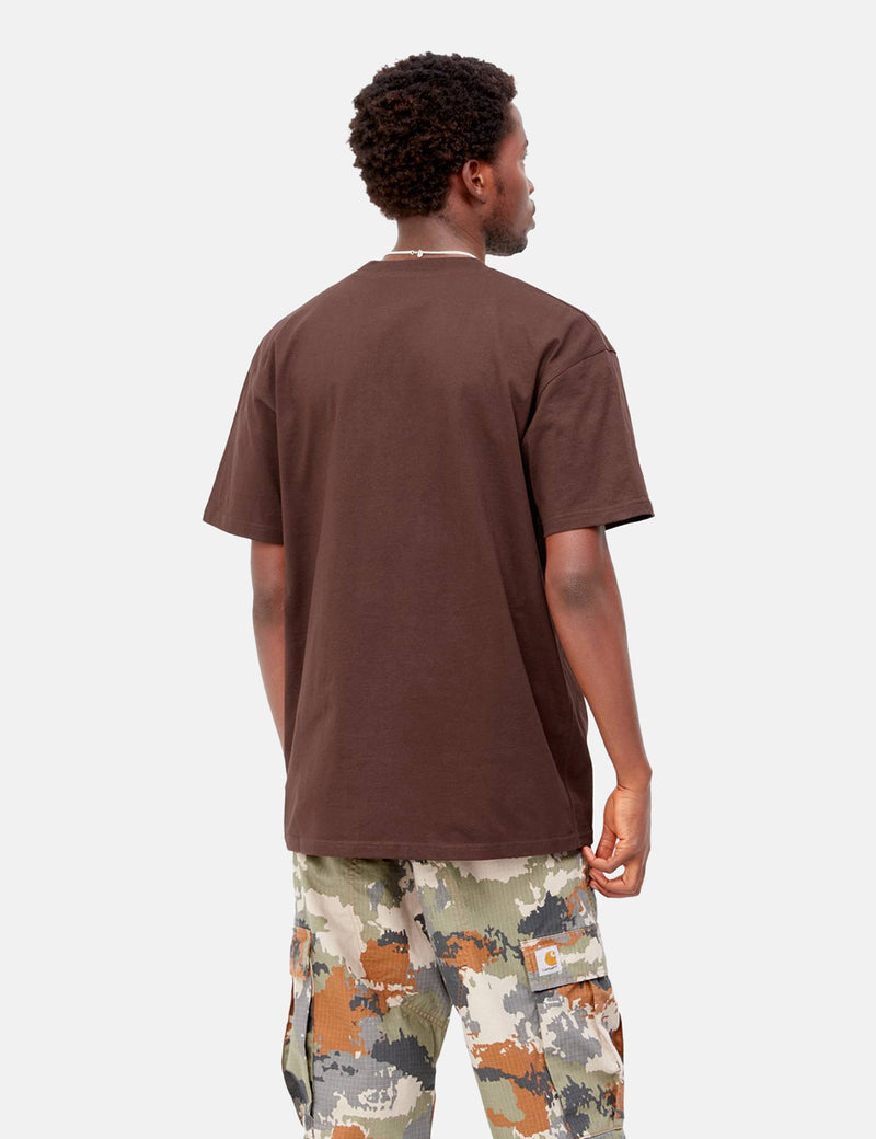 T-Shirt Carhartt-WIP American Script - Ale Brown