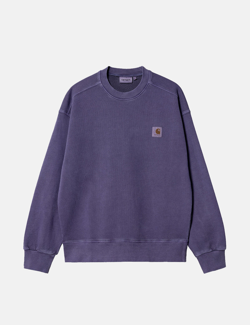 Carhartt-WIP-WIPネルソンスウェットシャツ-ラズミックパープル