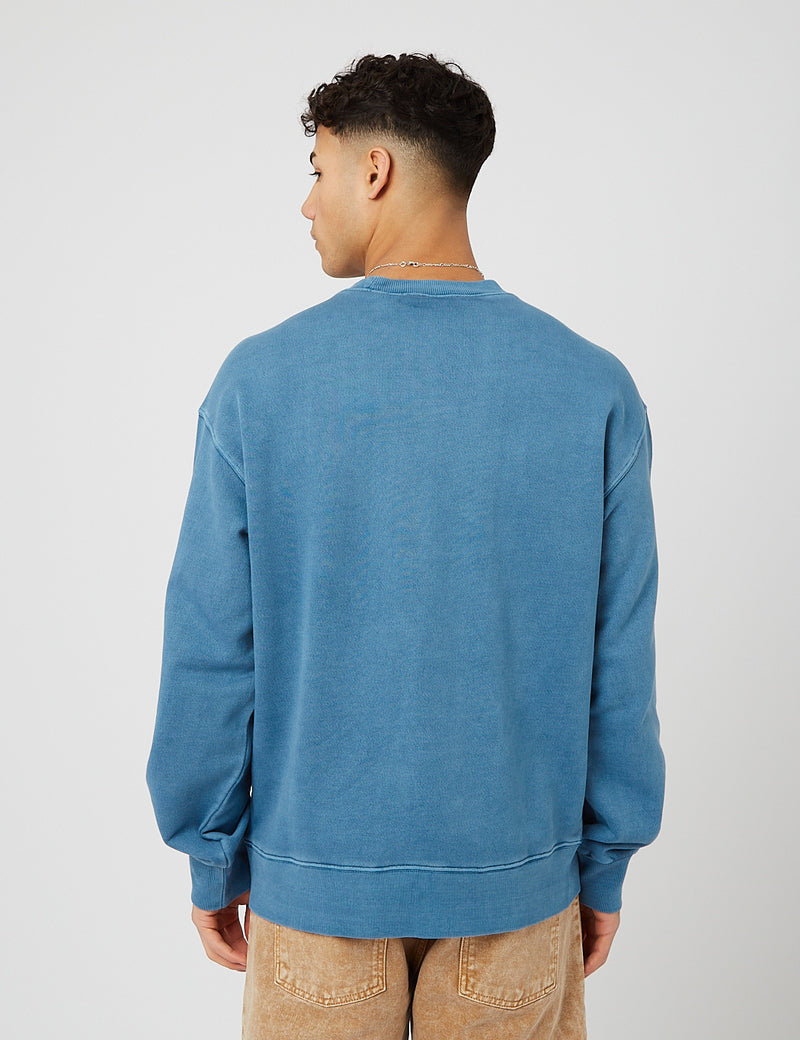 Carhartt-WIP Sweat Nelson - Bleu Eau Glacée