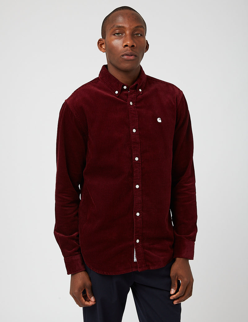 Carhartt-WIP Madison Cord Shirt - Jam/Wax