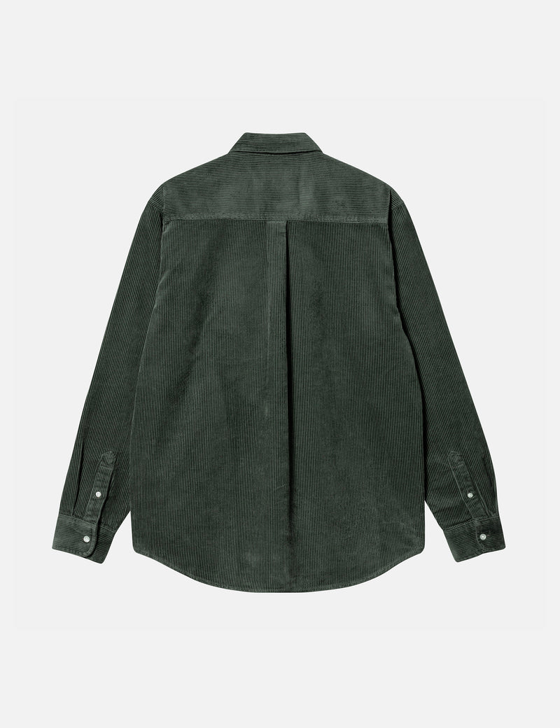 Carhartt-WIP Chemise Madison Cord - Vert Buis/Cire