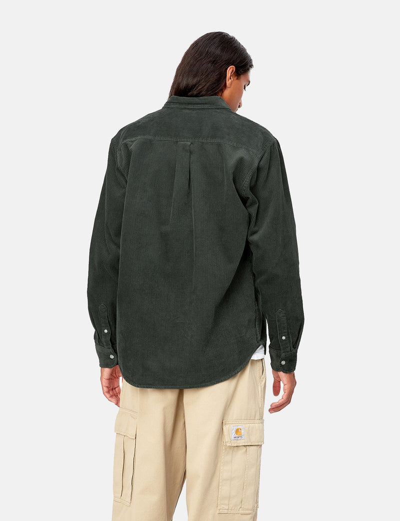 Carhartt-WIP Madison Cord Shirt - Boxwood Green/Wax