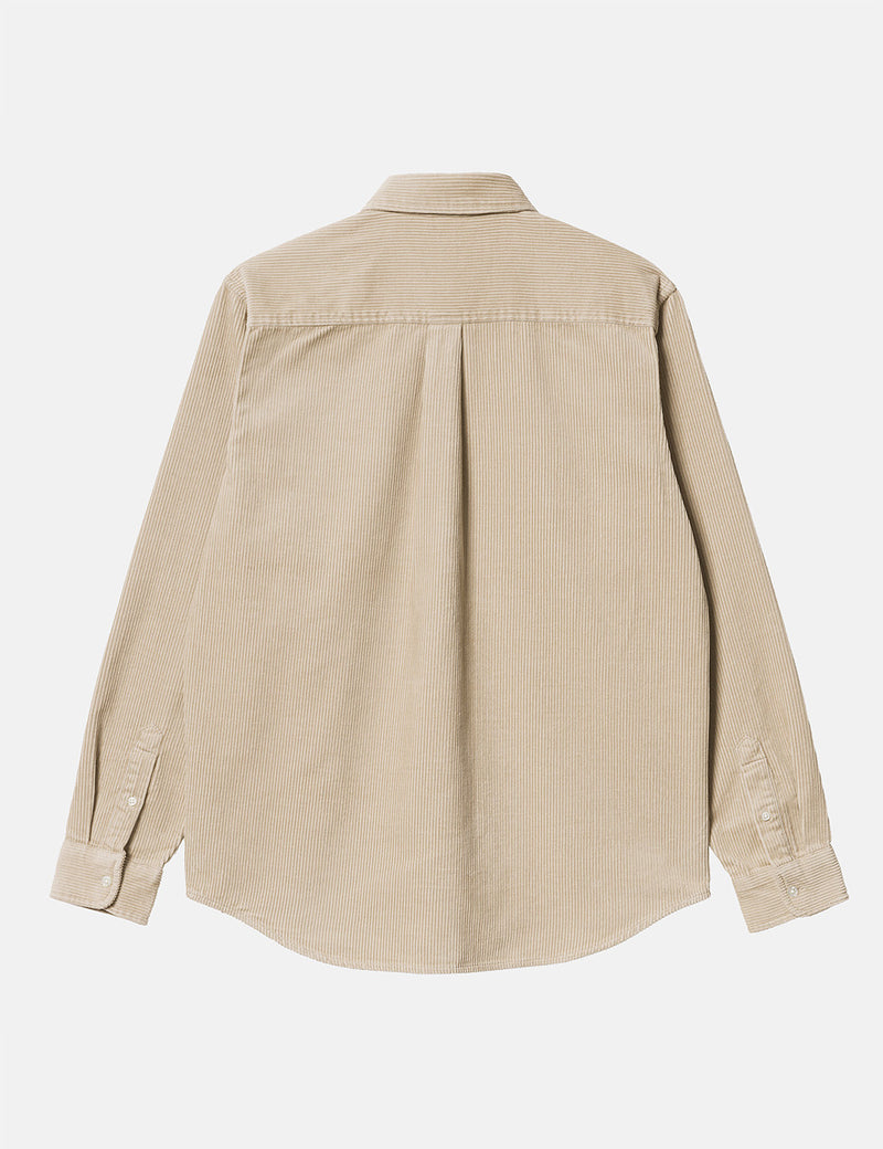 Chemise Carhartt-WIP Madison Cord - Mur/Noir