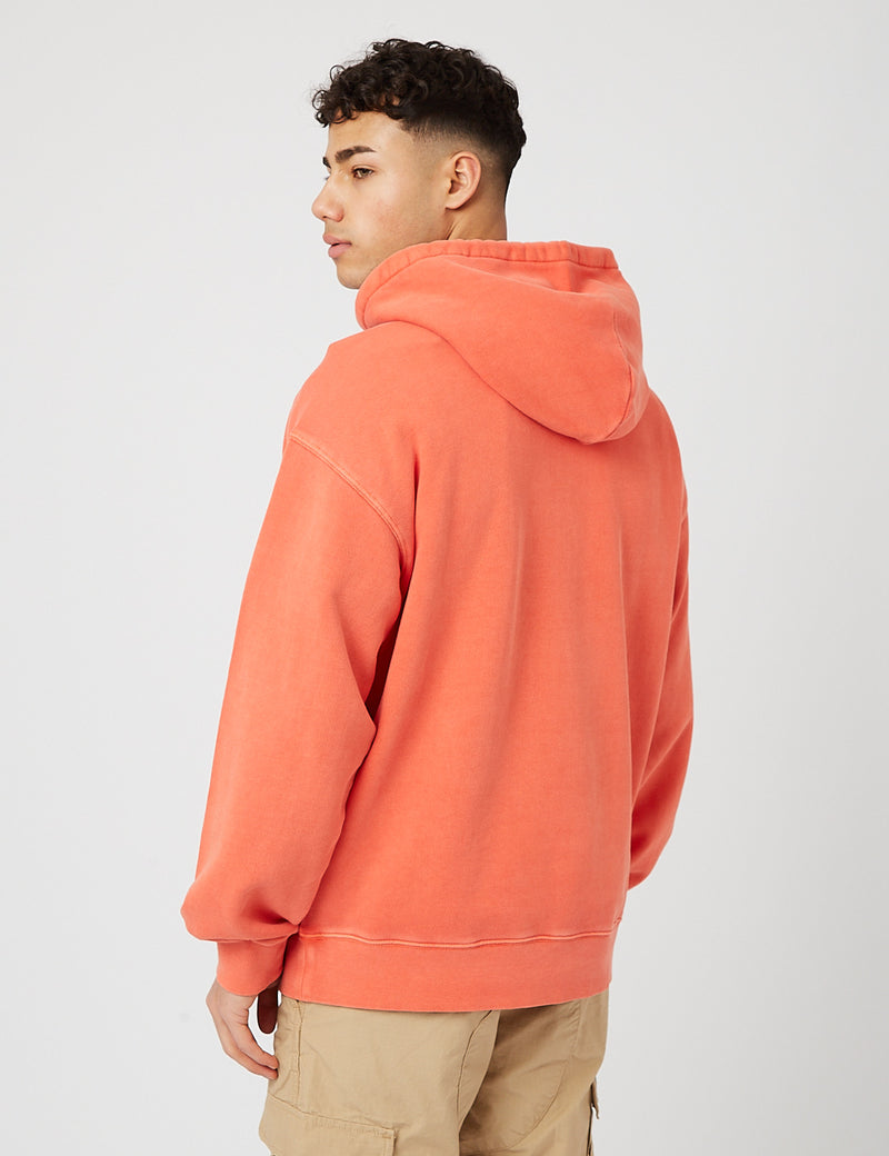 Carhartt-WIPネルソンフード付きスウェットシャツ-エルバアプリコット