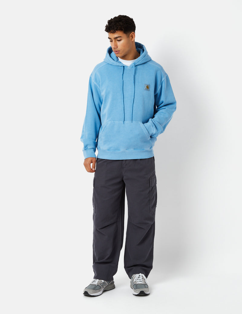 Carhartt-WIP Nelson Hooded Sweatshirt - Piscine Blue