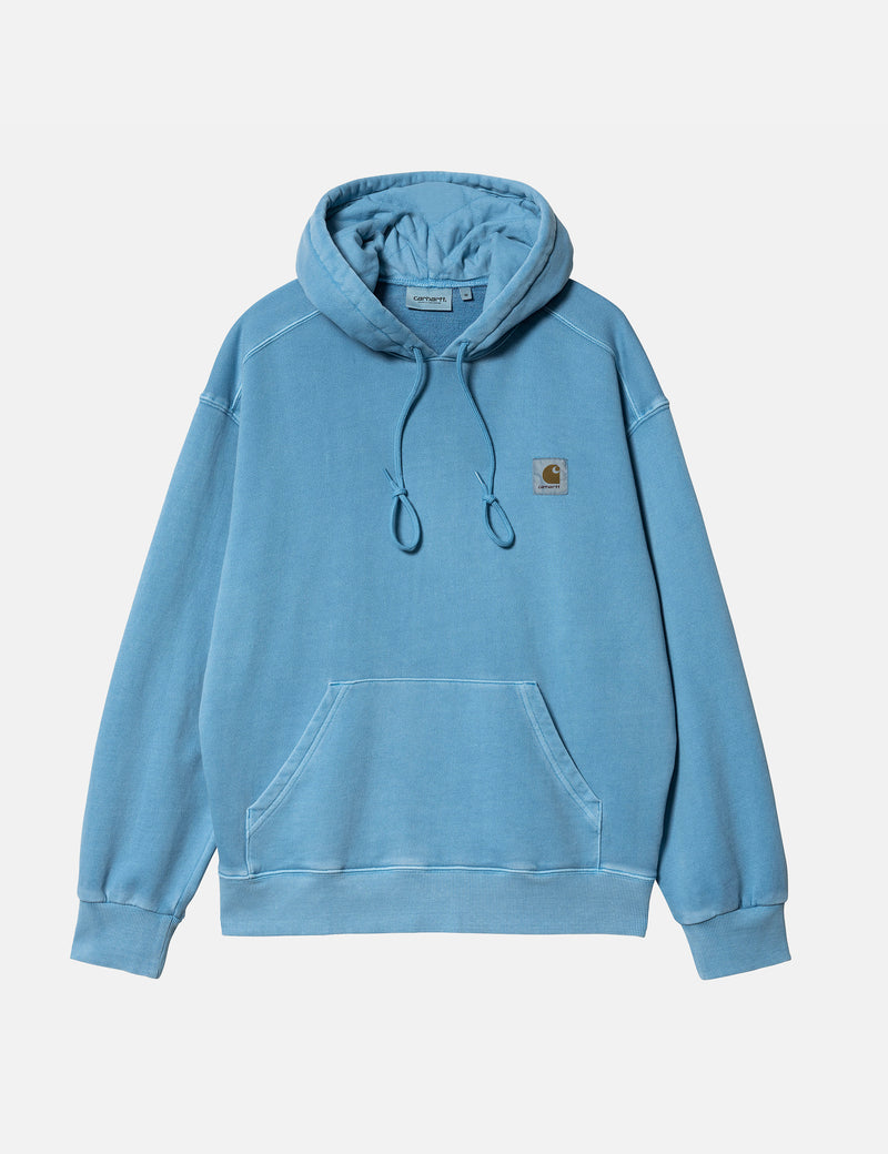 Carhartt-WIP Nelson Hooded Sweatshirt - Piscine Blue