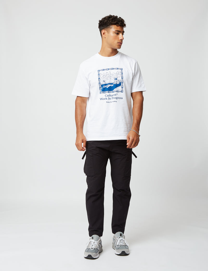 Carhartt-WIPヒューイットパンツ（カーゴ）-ブラック