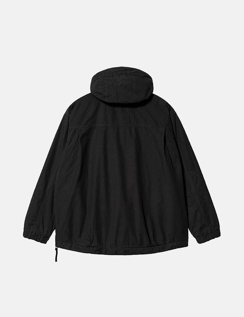 Carhartt-WIPバームプルオーバージャケット-ブラック