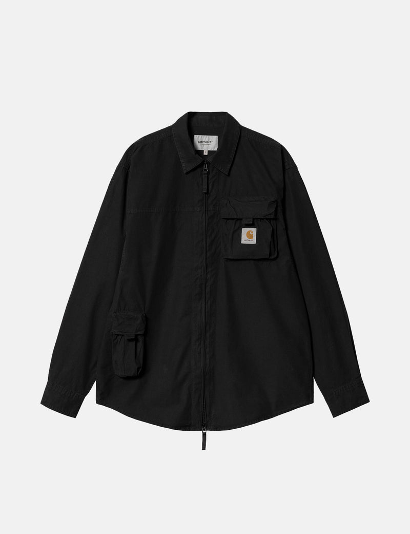 Carhartt-WIPバームシャツ（ジップ）-ブラック