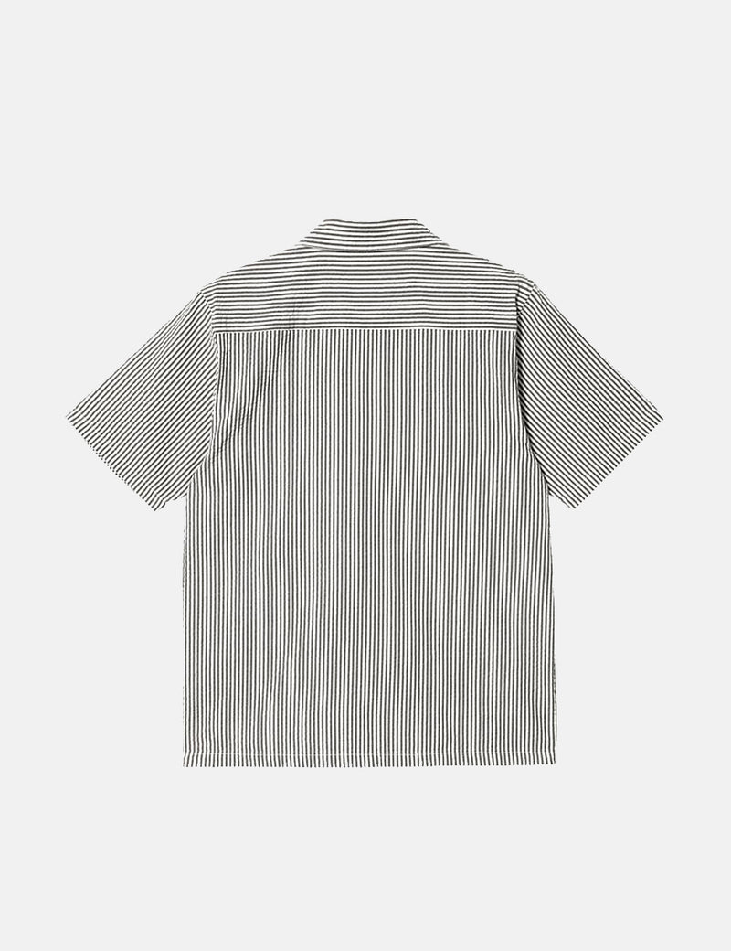 Carhartt-WIP Chemise à manches courtes Dryden - Dryden Stripe/Mizar Blue