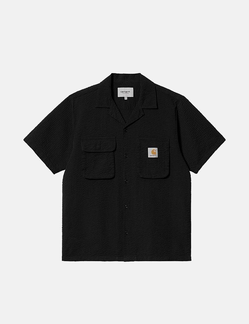 Carhartt-WIPドライデン半袖シャツ-ブラック