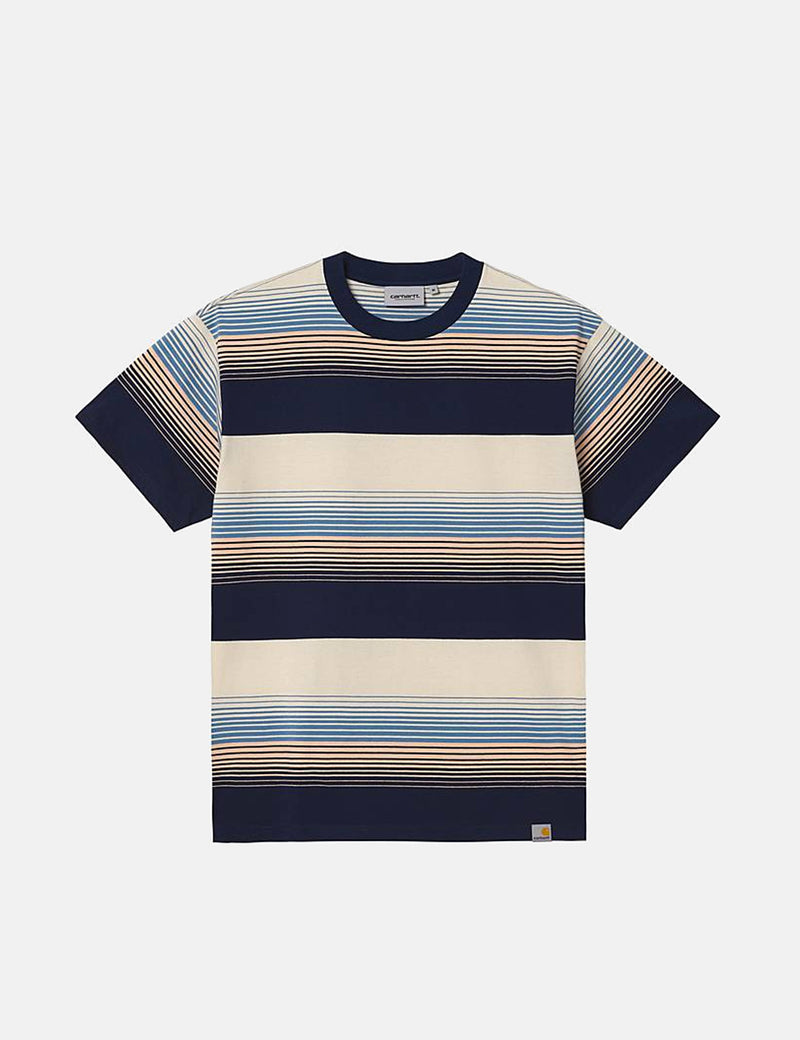 Carhartt-WIP T-Shirt Hanmore - Hanmore Stripe/Mizar