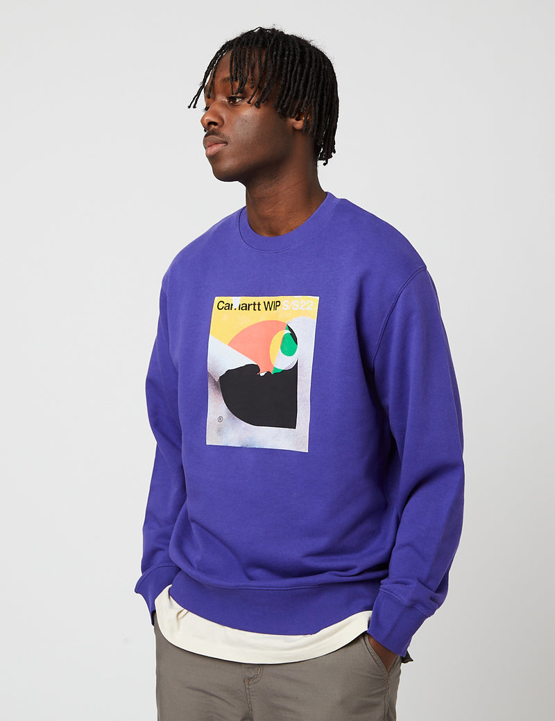 Sweat Carhartt-WIP Bookcover - Razzmic Purple