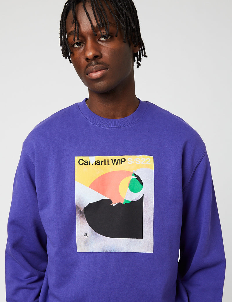 Sweat Carhartt-WIP Bookcover - Razzmic Purple