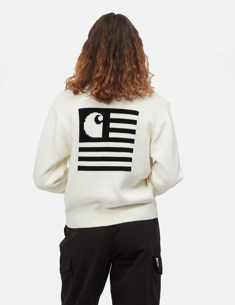 Carhartt-WIPステートスウェットシャツ-ワックス/ブラック