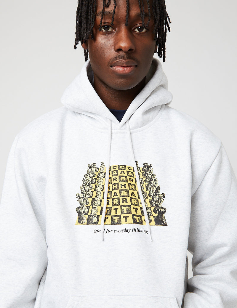 Carhartt-WIP Chessboard Hooded Sweatshirt - Ash Heather I URBAN EXCESS.