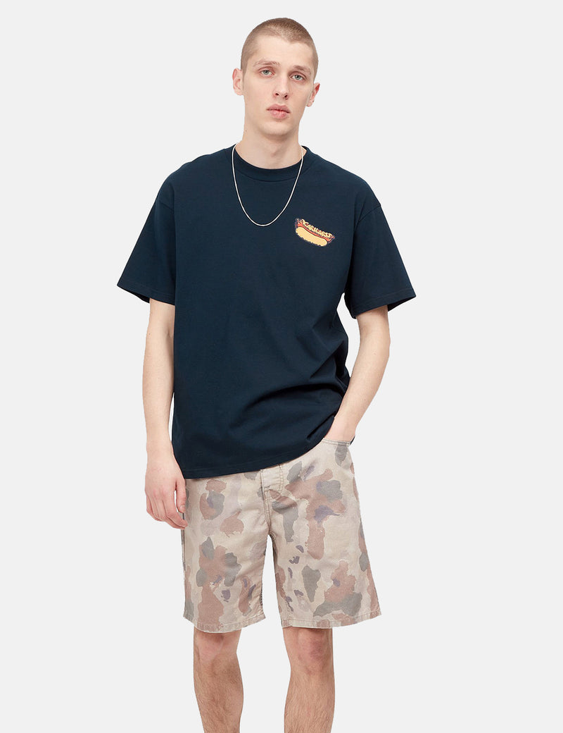 T-Shirt Carhartt-WIP Flavor - Mizar Navy Blue
