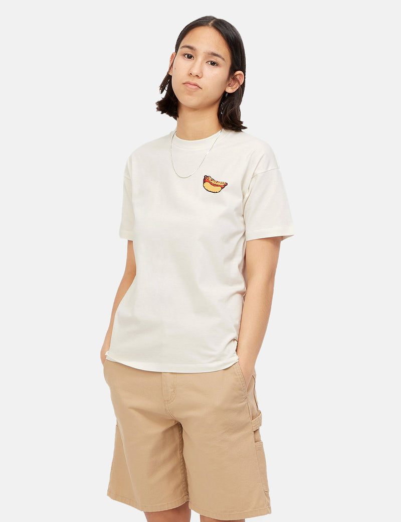 レディースCarhartt-WIPフレーバーTシャツ-ワックス