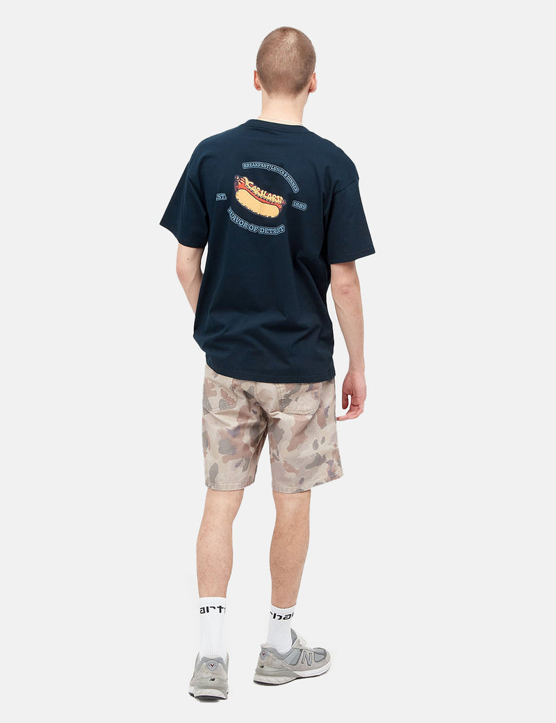 T-Shirt Carhartt-WIP Flavor - Mizar Navy Blue