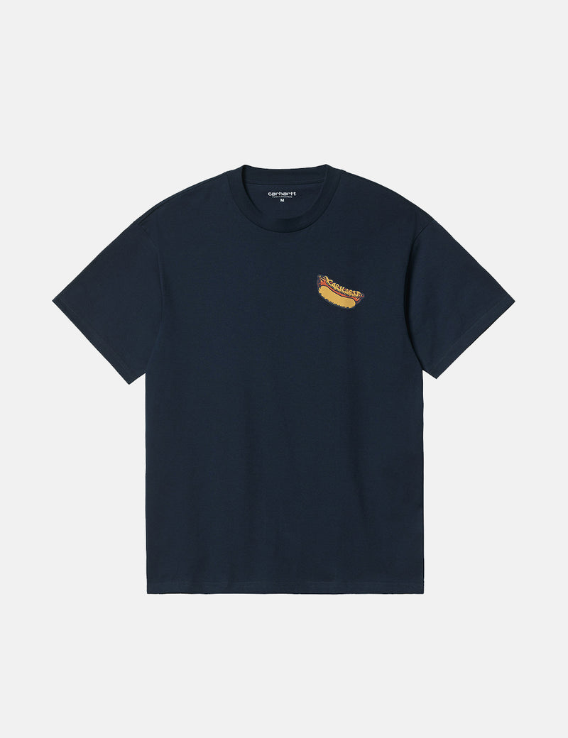 T-Shirt Carhartt-WIP Flavor - Mizar Navy Blue