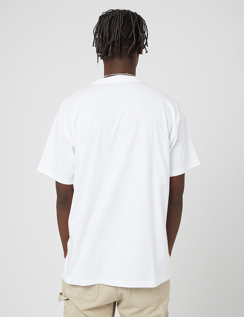 Carhartt-WIP Worm Logo Pocket T-Shirt - White
