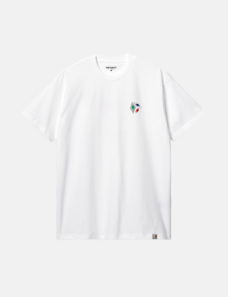 T-Shirt Carhartt-WIP Cube - Blanc