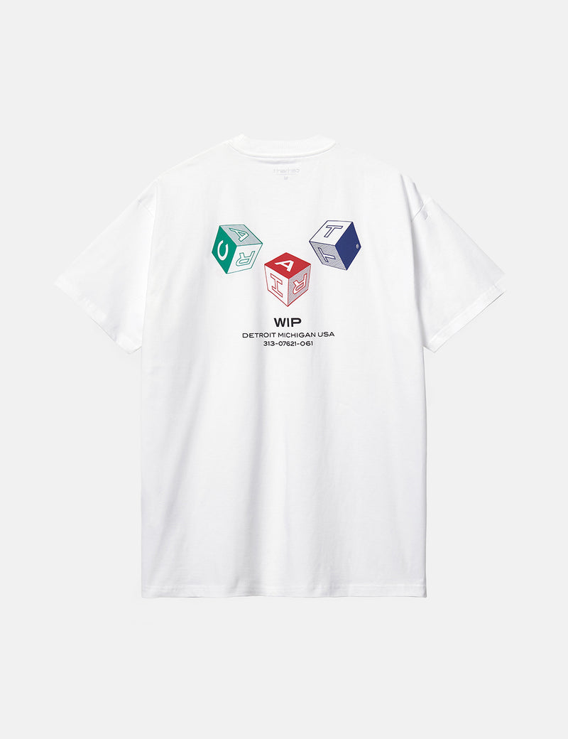 T-Shirt Carhartt-WIP Cube - Blanc