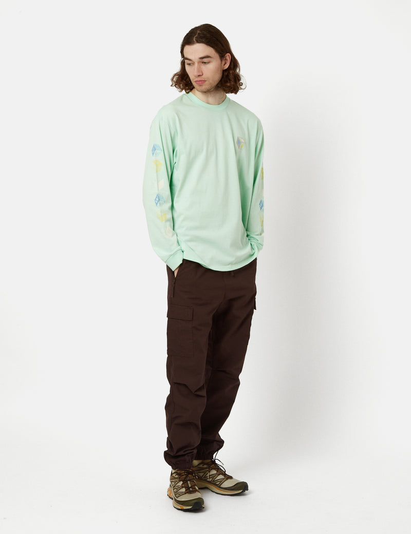 T-Shirt à Manche Longue Carhartt-WIP Cube - Pale Spearmint