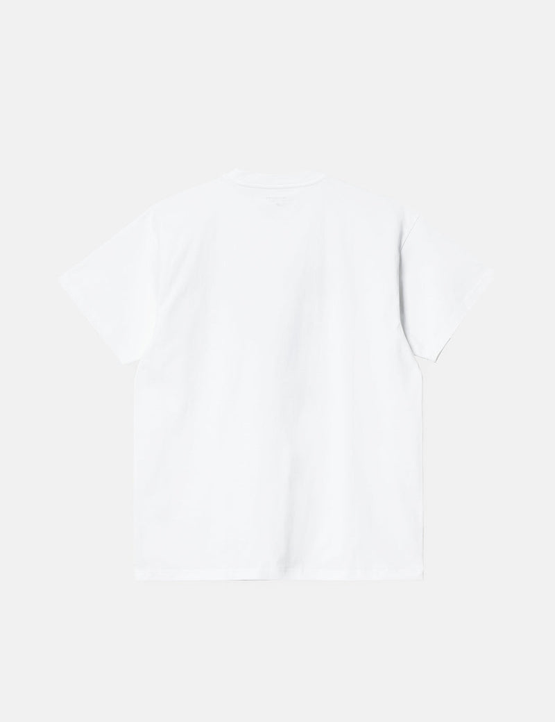 Carhartt-WIP Multi Star Script T-Shirt - Weiß/Hedge Green