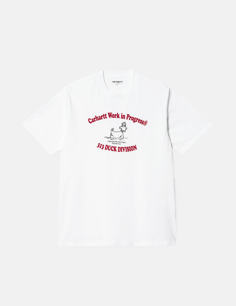 Carhartt-WIP 313 DuckdivisionTシャツ-ホワイト