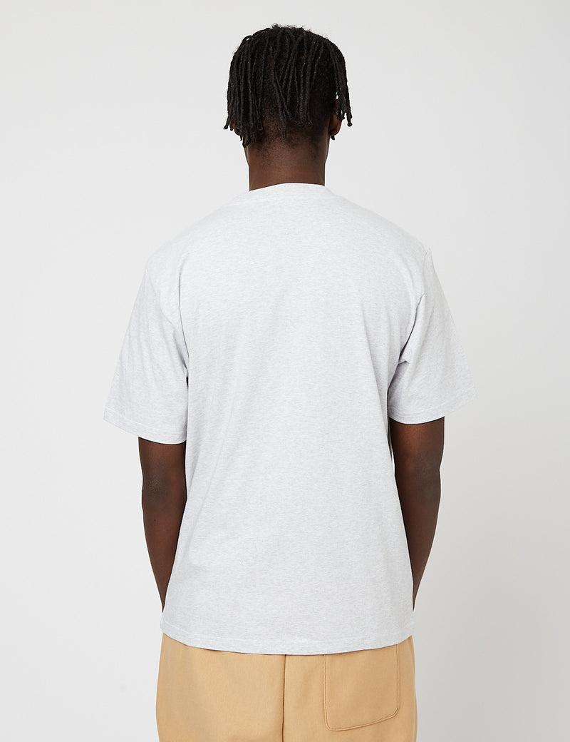 Carhartt-WIP-WIP313 DuckdivisionTシャツ-AshHeather