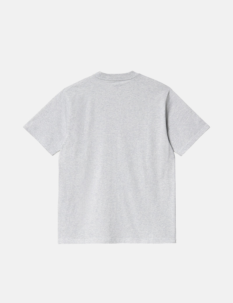 Carhartt-WIP-WIP313 DuckdivisionTシャツ-AshHeather