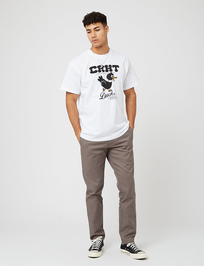 Carhartt-WIP CRHT DucksTシャツ-ホワイト